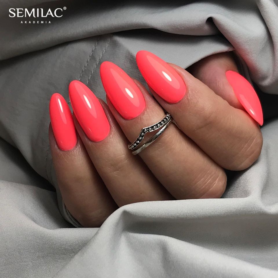 Semilac Base + Top + 033 Pink Doll UV Gel Polish Set - Semilac Shop