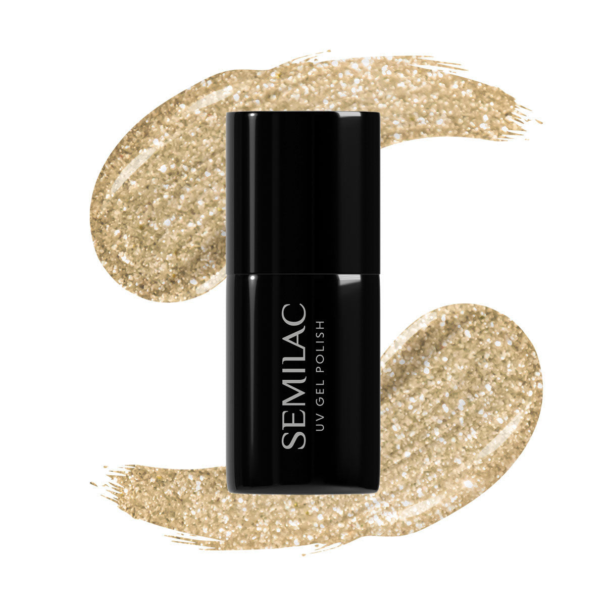 Semilac 037 Gold Disco UV Gel Polish 7ml - Semilac UK