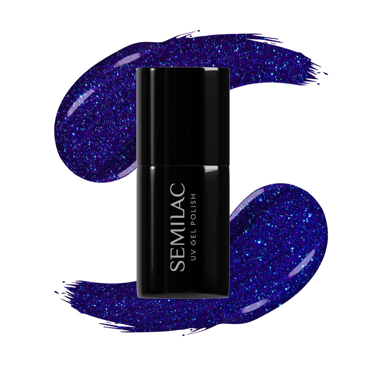 Semilac 087 Glitter Indigo UV Gel Polish 7ml - Semilac UK