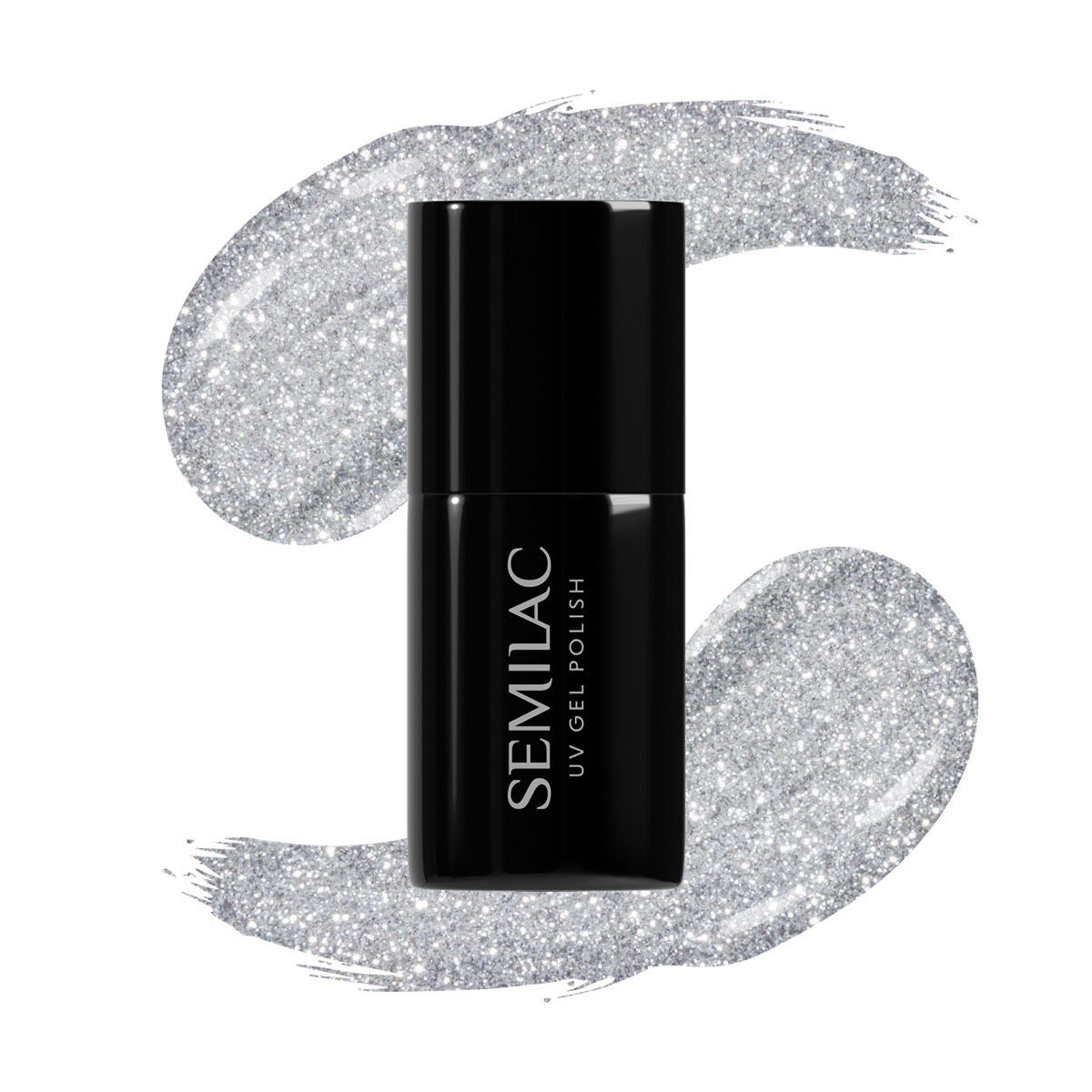 Semilac 093 Silver Dust UV Gel Polish 7ml - Semilac UK