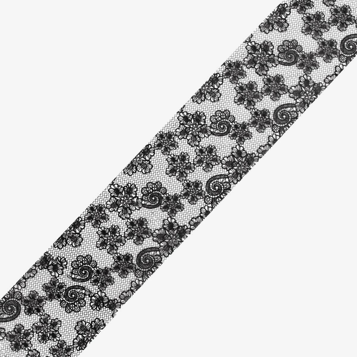 Semilac Nail Transfer Foil Black Lace 24 - Semilac UK