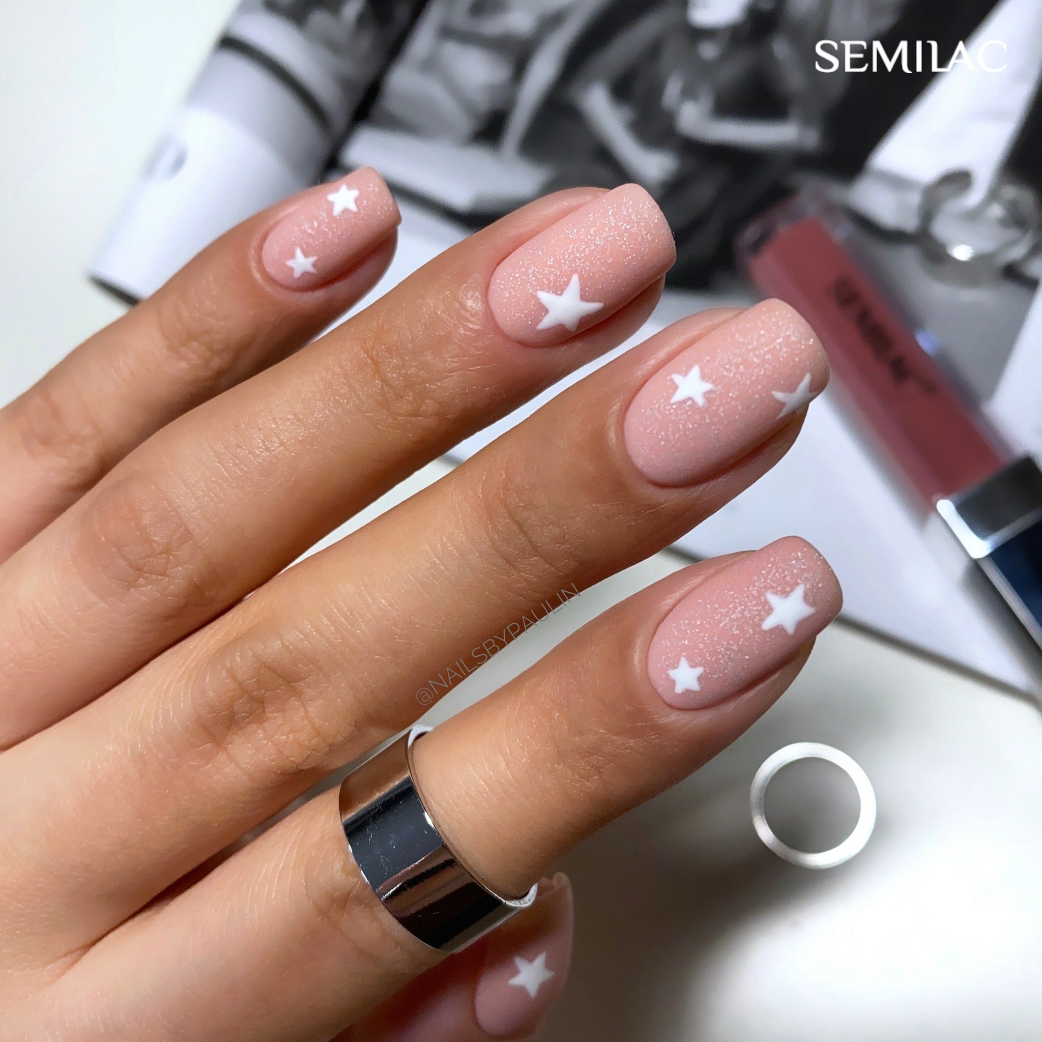 Semilac 320 Shimmer Dust Beige UV Gel Polish 7 ml - Semilac Shop