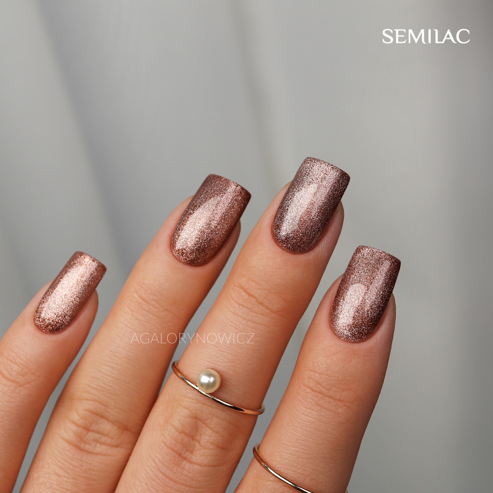 Semilac Cat Eye 333 Shine Brown UV Gel Polish 7 ml - Semilac UK