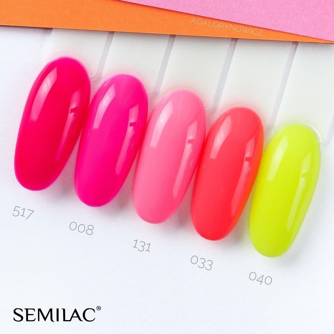 Semilac 517 Neon Pink UV Gel Polish 7ml - Semilac Shop