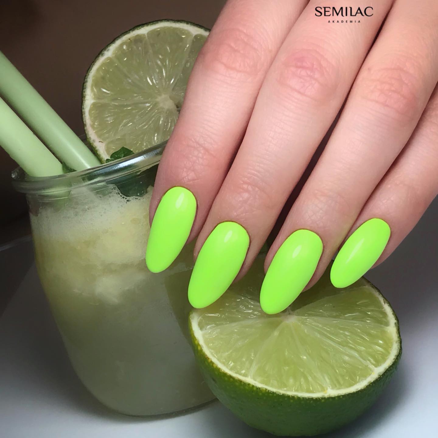 Semilac 564 Neon Lime UV Gel Polish 7ml - Semilac Shop