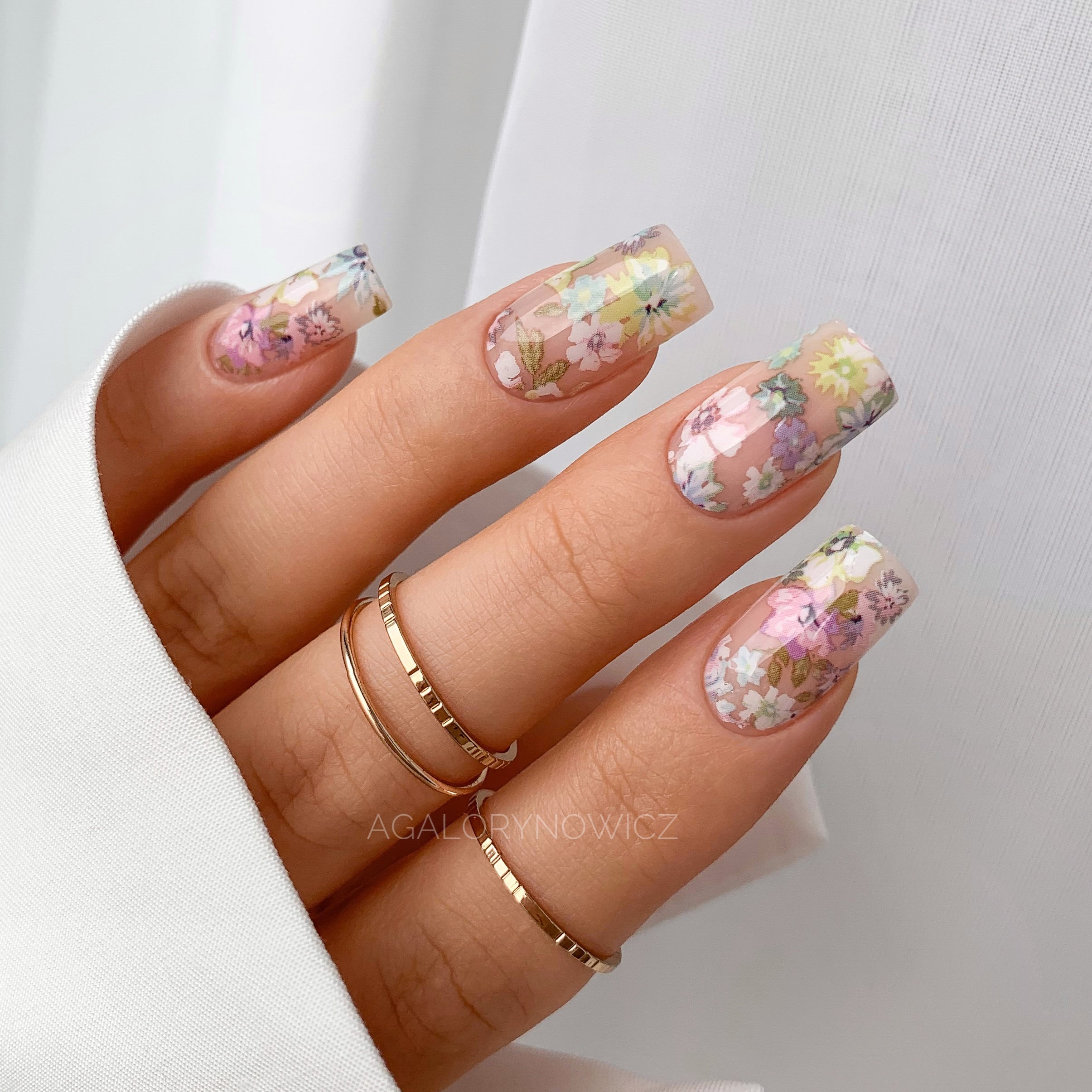 Semilac Nail Transfer Foil Blooming Flowers 30 - Semilac UK