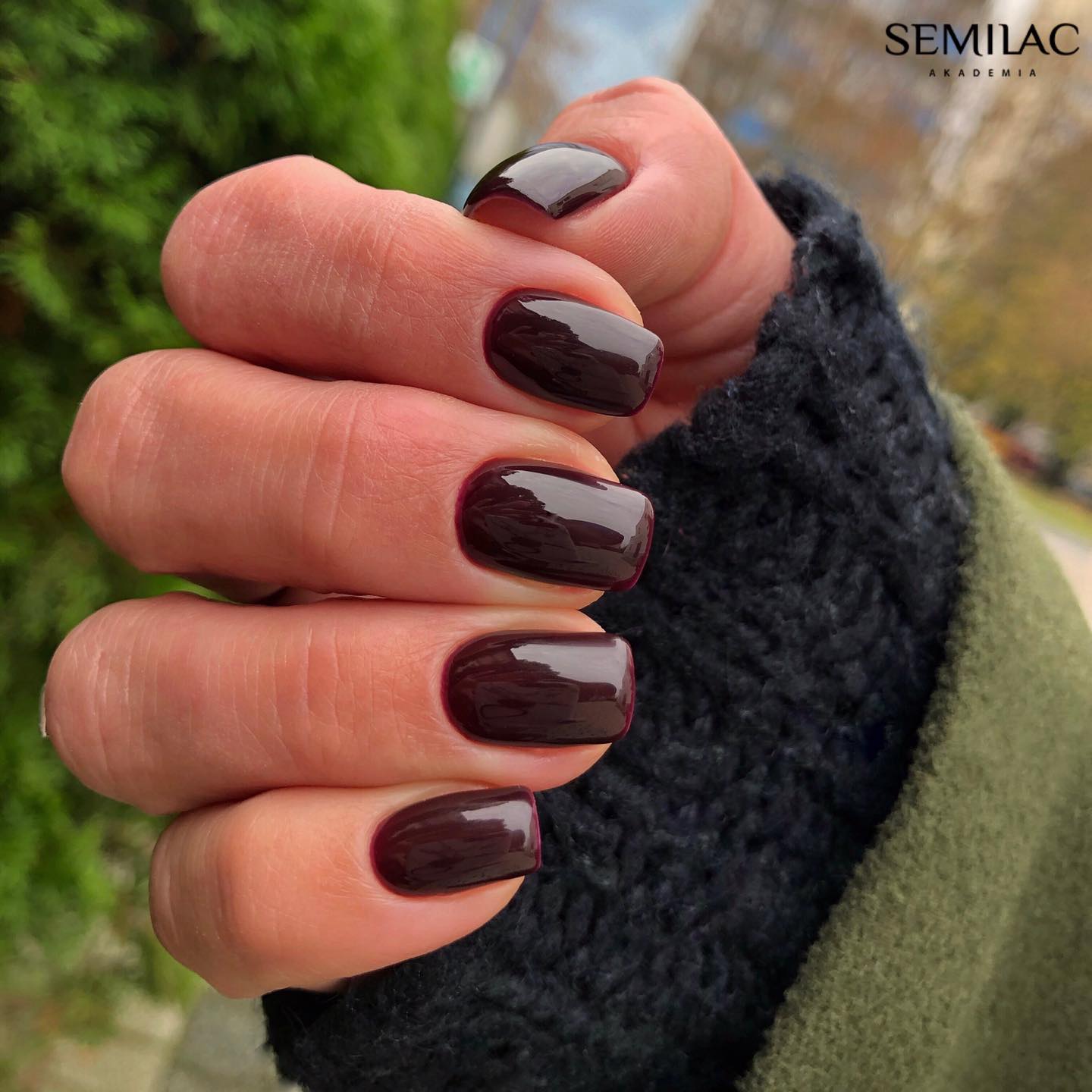 Semilac 099 Dark Purple Wine UV Gel Polish 7ml - Semilac Shop