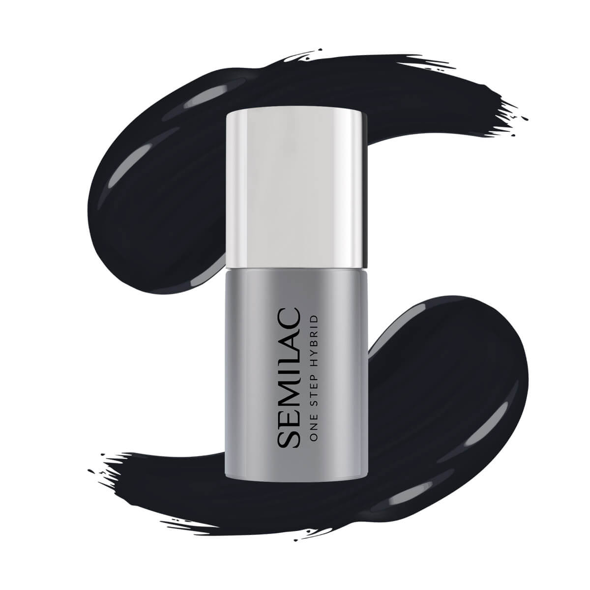 Semilac One Step Gel Polish Bottle 5ml 190 The Black - Semilac UK