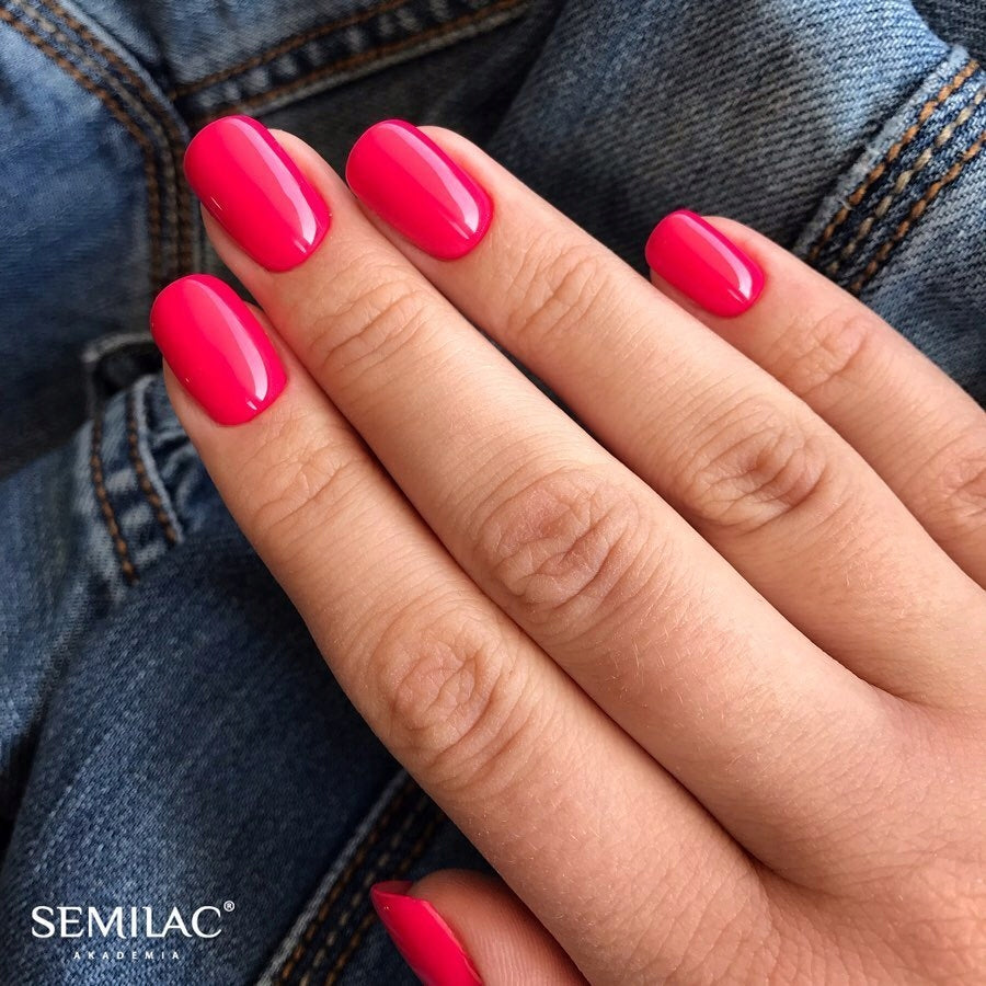 Semilac 042 Neon Raspberry UV Gel Polish 7ml - Semilac Shop