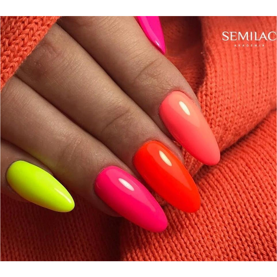 Semilac 045 Electric Orange UV Gel Polish 7ml - Semilac Shop