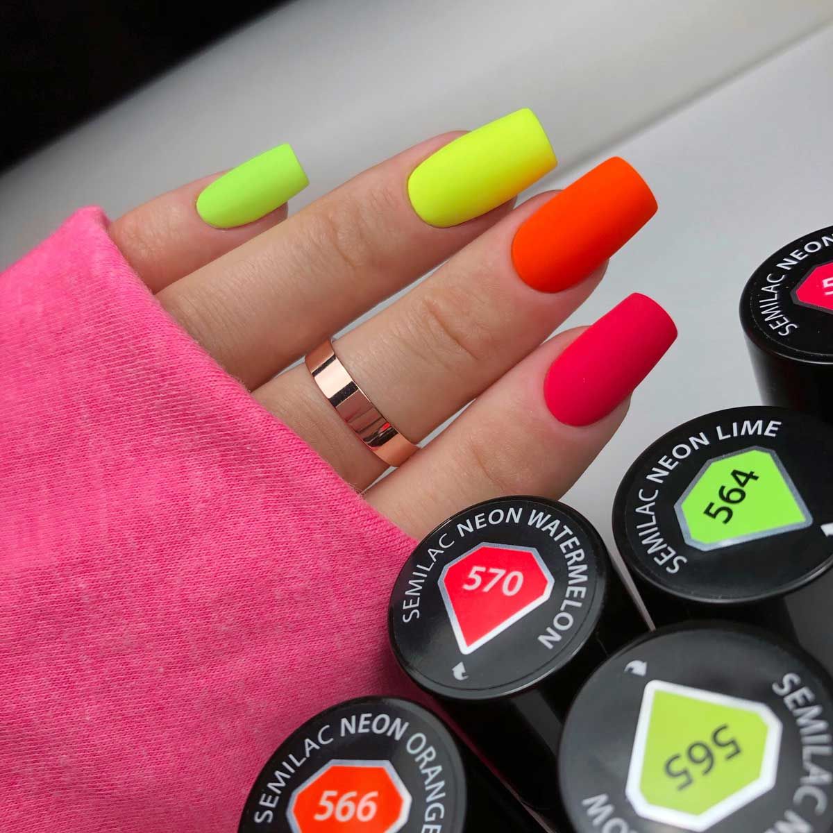 Semilac 565 Neon Yellow UV Gel Polish 7ml - Semilac Shop