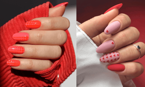 Semilac UK - Red Polka Dots UV Nail Polish Design