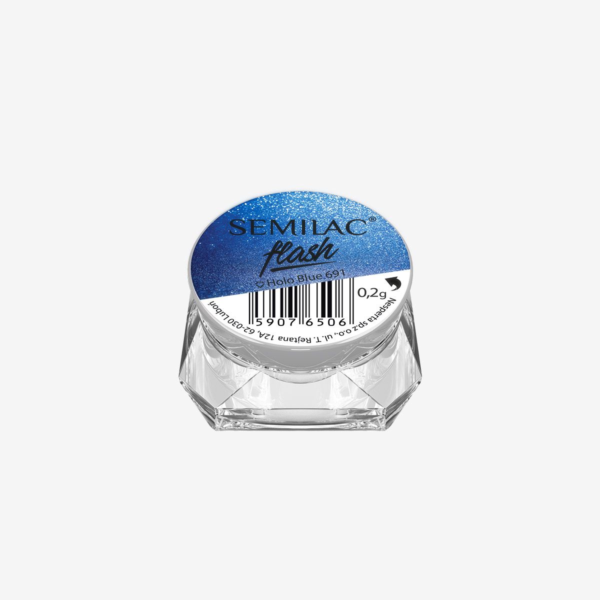 Semilac Flash Holo Blue 691 - Semilac Shop