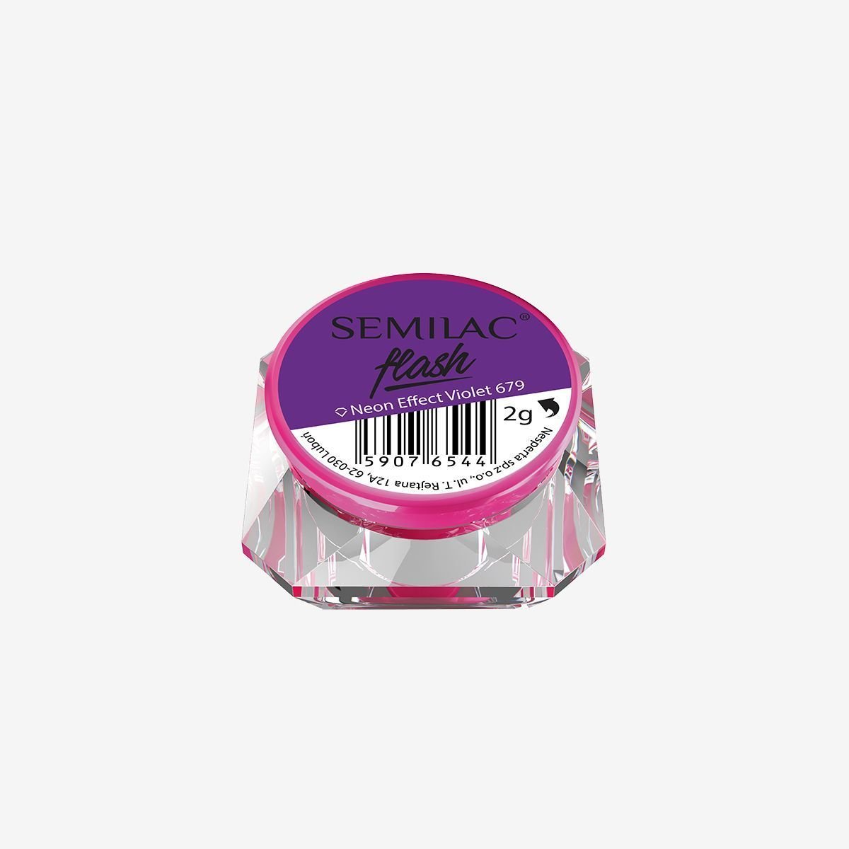 Semilac Flash Neon Effect Violet 679 - Semilac Shop