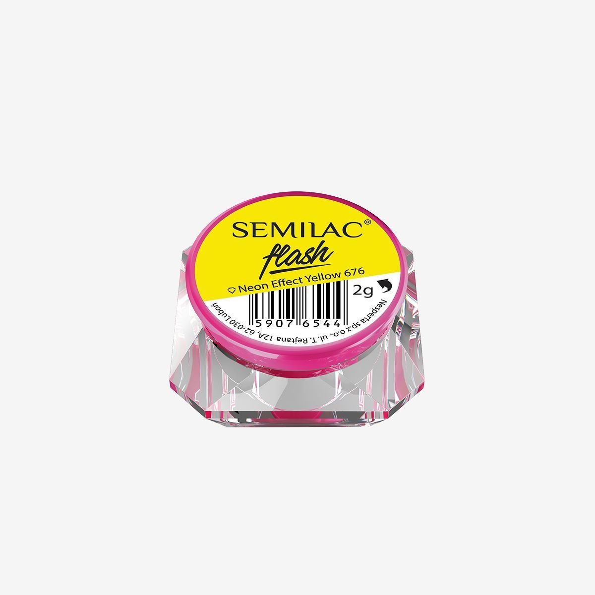 Semilac Flash Neon Effect Yellow 676 - Semilac Shop