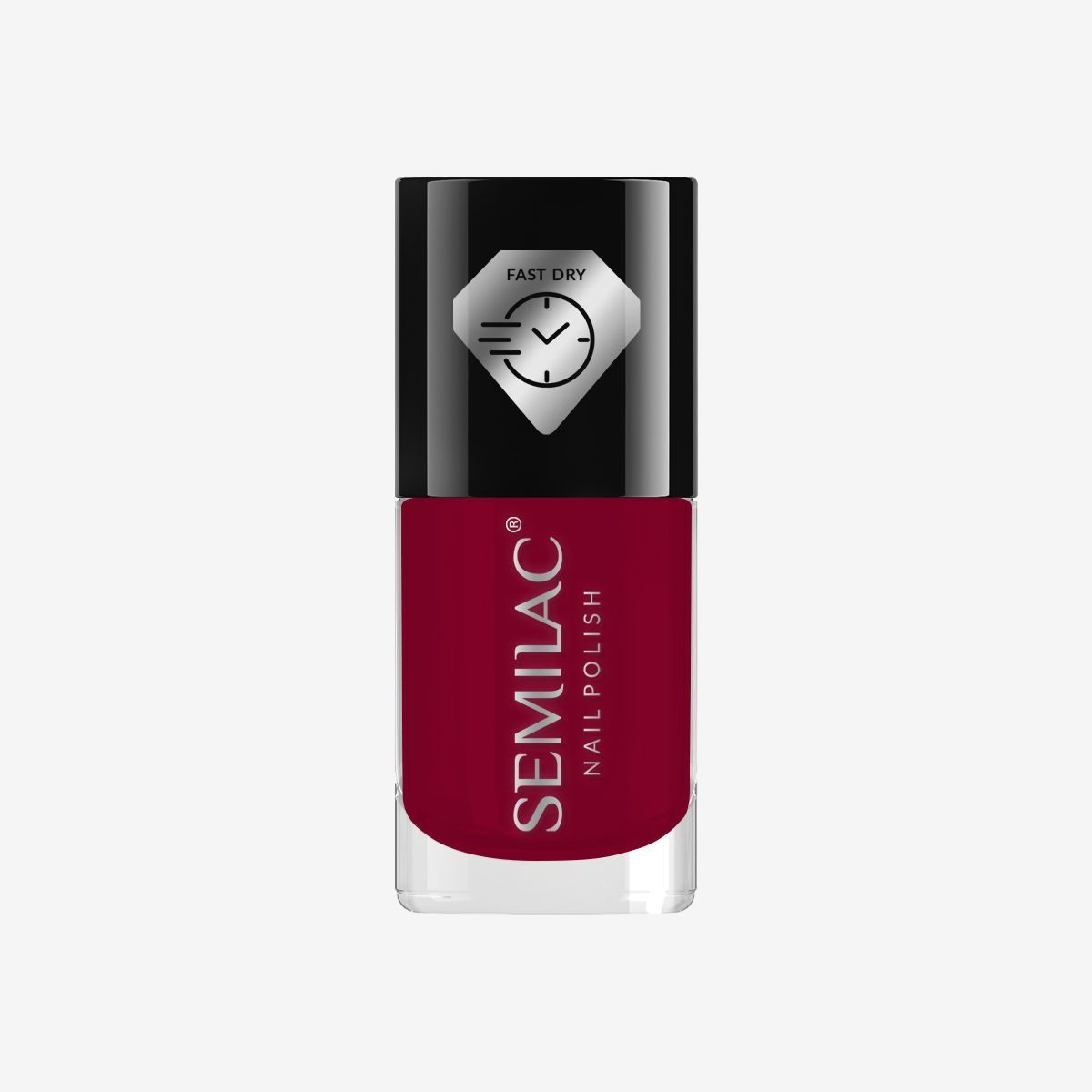 Semilac Nail Polish Fast Dry C755 Dark Rasberry - Semilac Shop