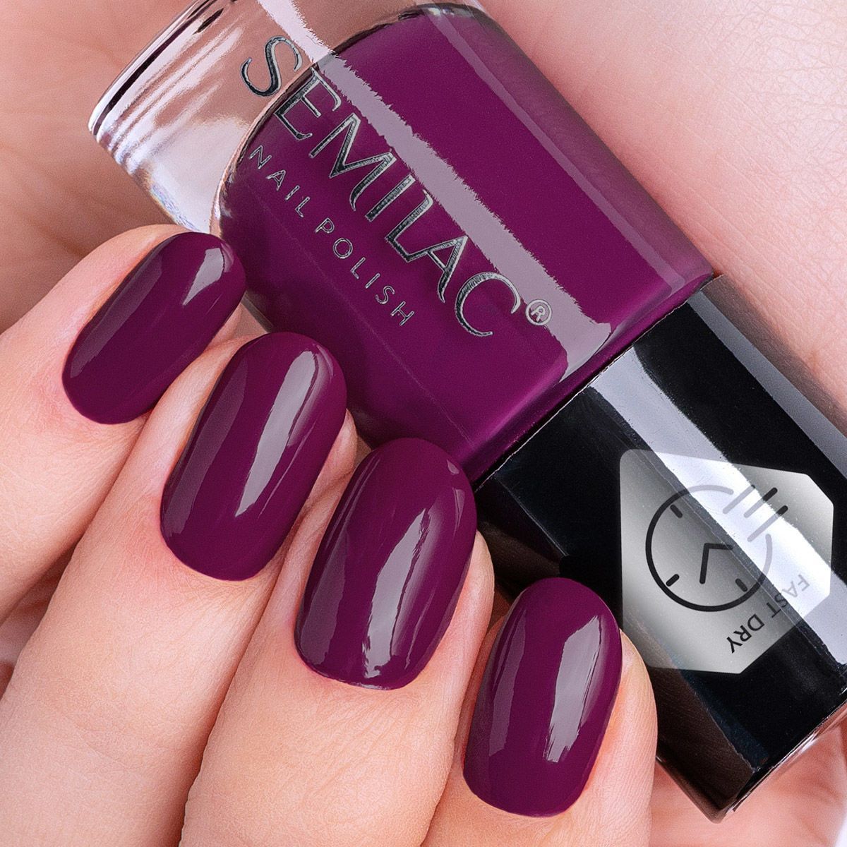 Semilac Nail Polish Fast Dry C770 Violet - Semilac Shop