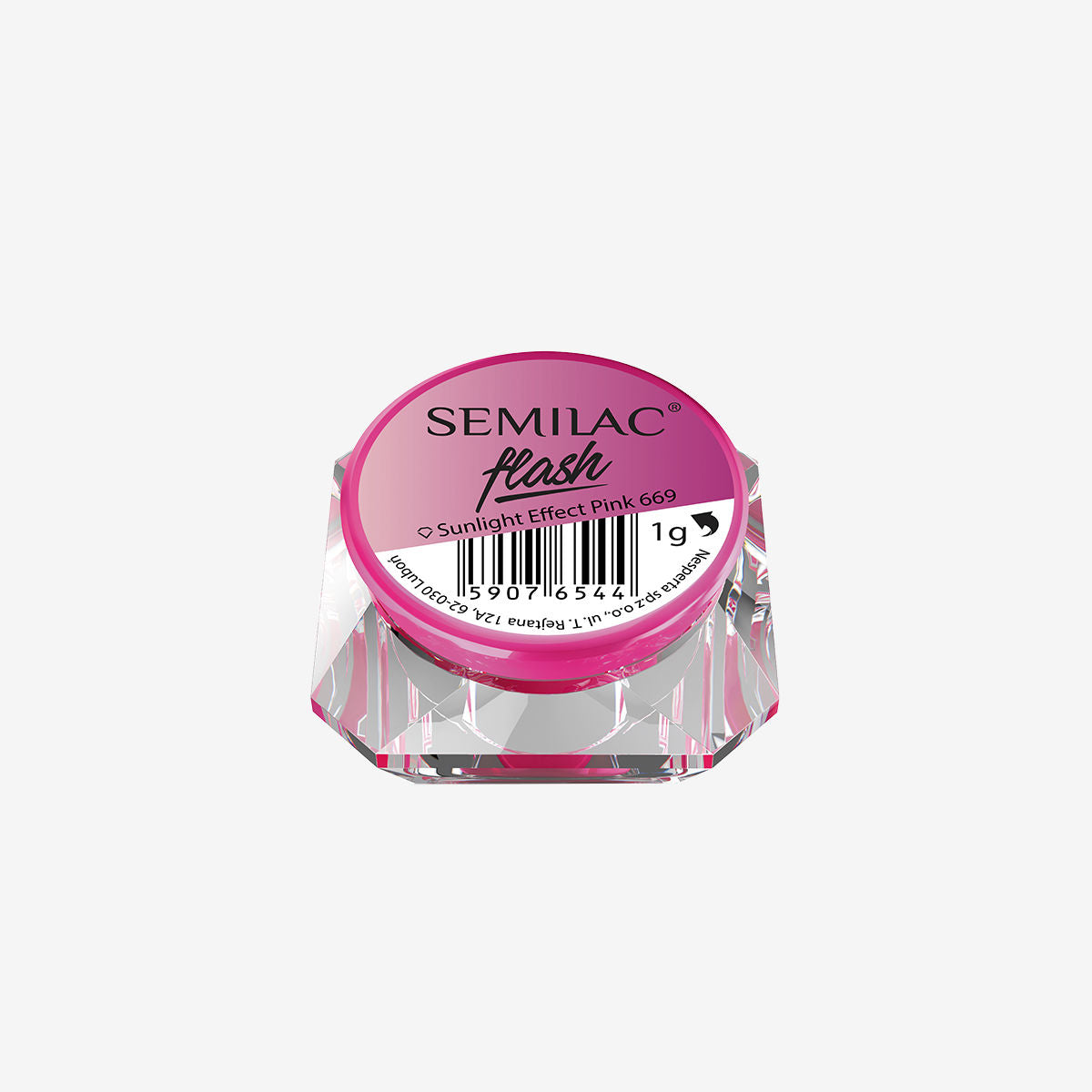 Semilac Flash Sunlight Effect Pink 669 - Semilac Shop