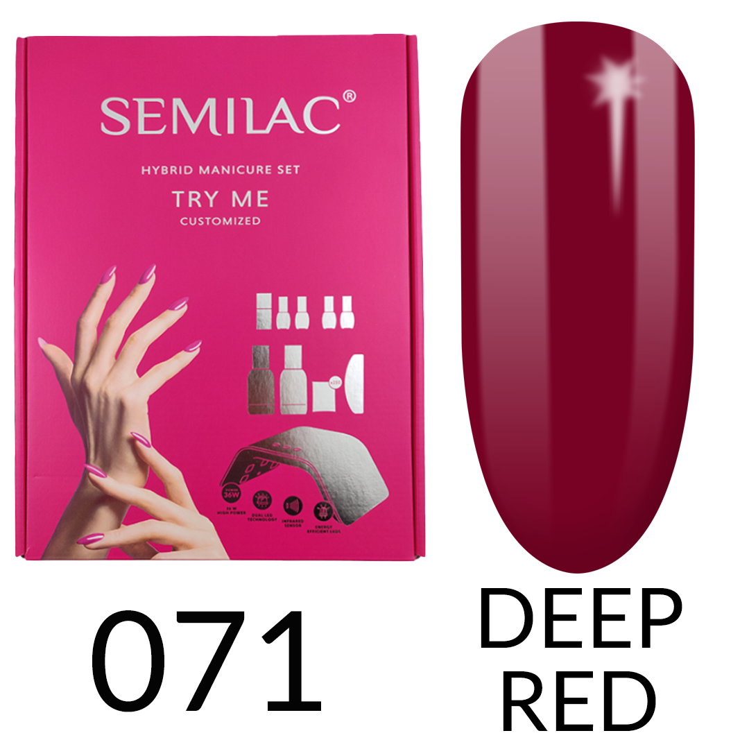 Semilac Starter Set Try Me CUSTOMISED with 36/24W UV LED Lamp - Semilac UK