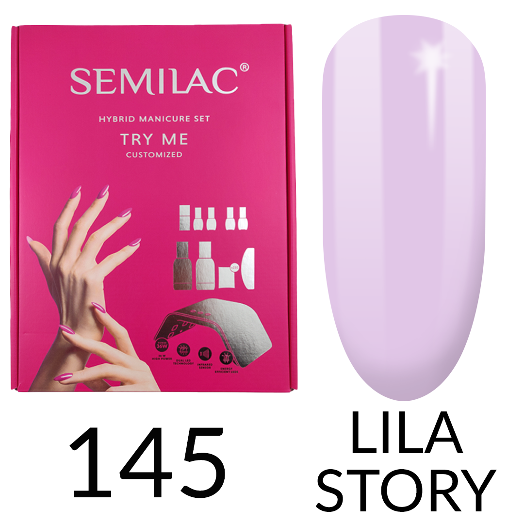 Semilac Starter Set Try Me CUSTOMISED with 36/24W UV LED Lamp - Semilac UK