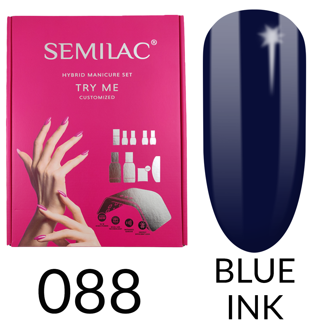 Semilac Starter Set Try Me CUSTOMISED with 36/24W UV LED Lamp - Semilac UK