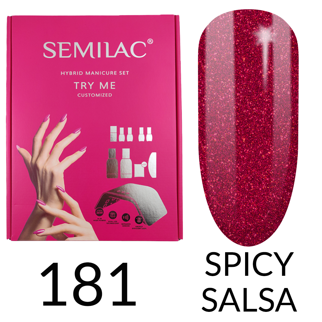 Semilac Starter Set Try Me CUSTOMISED with 36/24W UV LED Lamp - Semilac UK